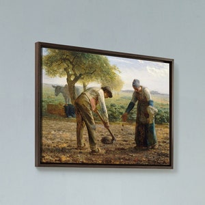 Jean Francois Millet,Potato Planters,large wall art,framed wall art,canvas wall art,large canvas,M4315