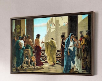 Antonio Ciseri,Ecce Homo, Behold The Man,Large Wall Art,Framed Wall Art,Canvas Wall Art,M991