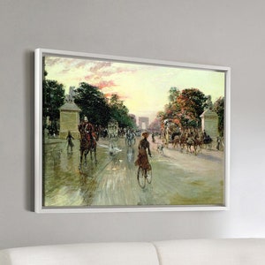 Georges Stein,The Champs Elysees Paris,large wall art,framed wall art,canvas wall art,large canvas,M3920