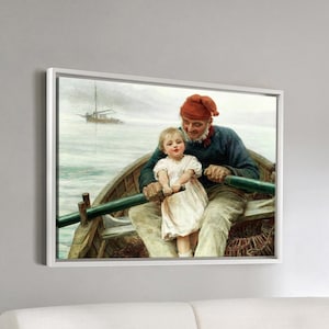 Frederick Morgan,Rowing with Grandpa,large wall art,framed wall art,canvas wall art,large canvas,M3823