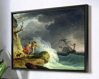 Claude Joseph Vernet,Coastal Scene in a Storm,large wall art,framed wall art,canvas wall art,large canvas,M3372