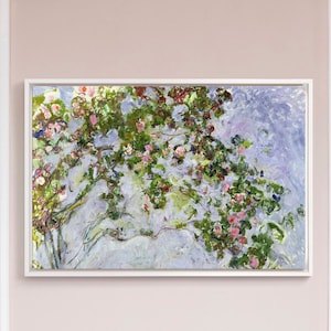 Claude Monet,The Roses,large wall art,framed wall art,canvas wall art,M1169