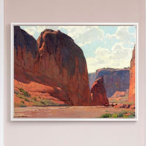 Edgar Payne,Narrows, Canyon de Chelly, Arizona,large wall art,framed wall art,canvas wall art,large canvas,M3544