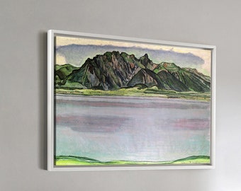Ferdinand Hodler,Thunersee With The Stockhorn Mountains, 1910,large wall art,framed wall art,canvas wall art,large canvas,M3721