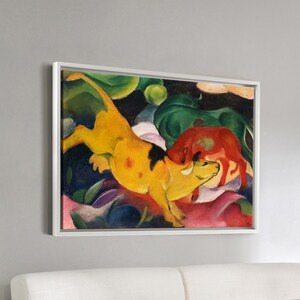 Franz Marc,Cows Yellow Red and Green,large wall art,framed wall art,canvas wall art,large canvas,M3785