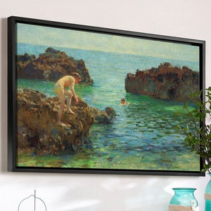 Henry Scott Tuke,Boys bathing ,large wall art,framed wall art,canvas wall art,large canvas,M1507