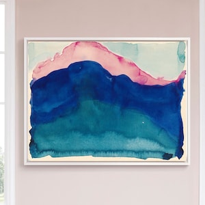 Georgia O&#39;Keeffe,Pink and Blue Mountain,Abstract Painting,1916,large wall art,framed wall art,canvas wall art,large canvas,M3932