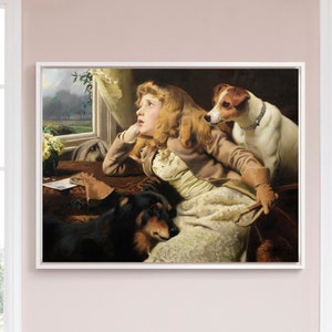 Charles Burton Barber,Only a Shower,large wall art,framed wall art,canvas wall art,large canvas,M3327