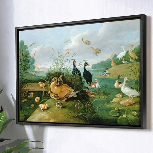 Jan van, the Elder Kessel,Decorative Fowl And Ducklings Photograph,large wall art,framed shops wall art,canvas wall art,large canvas,M4263
