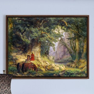 Carl Friedrich Lessingcarl Friedrich Lessing , the millennial oak,large wall art,framed wall art,canvas wall art,large canvas,M3291