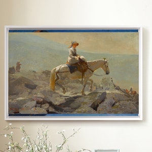 Winslow Homer,the Bridle Path, White Mountains,large wall art,framed wall art,canvas wall art,large canvas,M2156