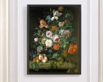 Rachel Ruysch,Still Life With Flowers ,large wall art,framed wall art,canvas wall art,large canvas,M6655