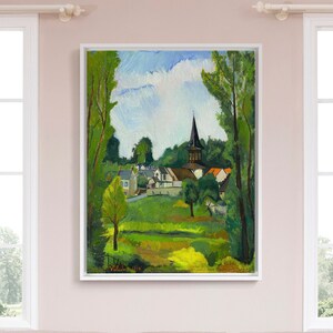 Suzanne Valadon,Church Of Old Mill Near Compiègne,large wall art,framed wall art,canvas wall art,large canvas,M6765