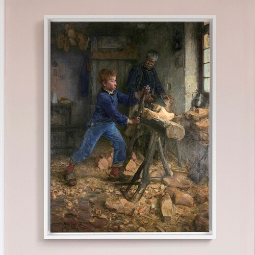 Henry Ossawa Tanner,The shops Young Sabot Maker,large wall art,framed wall art,canvas wall art,large canvas,M6002