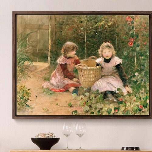 Hector Caffieri,The Strawberry Patch,large shops wall art,framed wall art,canvas wall art,large canvas,M4050