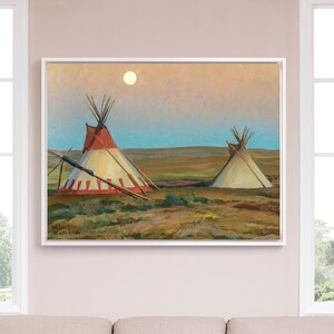 Maynard Dixon,Evening on the Blackfeet Reservation, 1917,large wall art,framed wall art,canvas wall art,large canvas,M4645