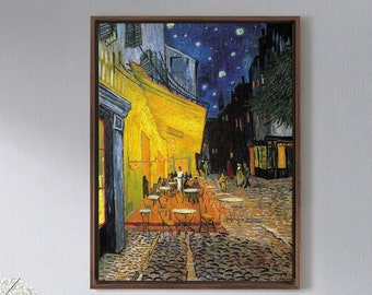 Vincent Van Gogh,Café Terrace At Night,Place Du Forum,Canvas Print,Canvas Art,Canvas Wall Art,Large Wall Art,Framed Wall Art,P686