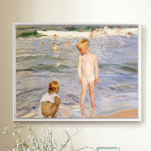 Joaquin Sorolla y Bastida,Afternoon Sun,large wall art,framed wall art,canvas wall art,large canvas,M4356