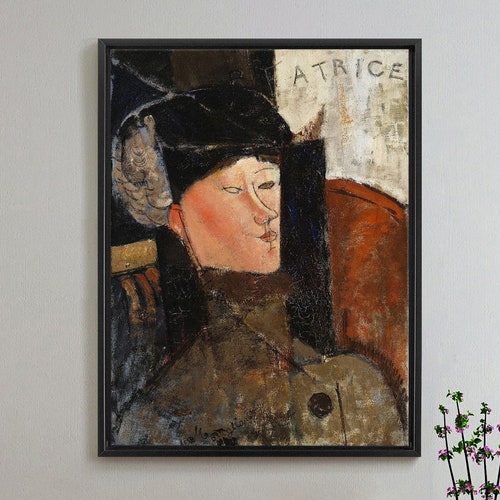 Amedeo Modigliani,Beatrice,large wall art,framed wall art,canvas shops wall art,large canvas,M5304
