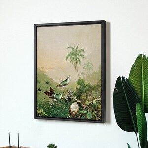 Martin Johnson Heade,Brazilian Hummingbirds II, 1864-1865,large wall art,framed wall art,canvas wall art,large canvas,M6377