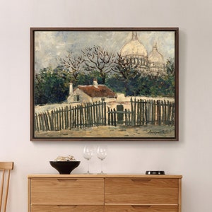 Maurice Utrillo,Sacre Coeur, Montmartre,large wall art,framed wall art,canvas wall art,large canvas,M4627
