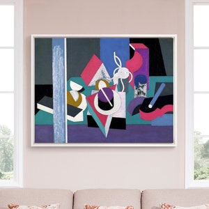 Patrick Henry Bruce,Peinture, Nature Morte, 1921,Wall Art Abstract,large wall art,framed wall art,canvas wall art,large canvas,M4714