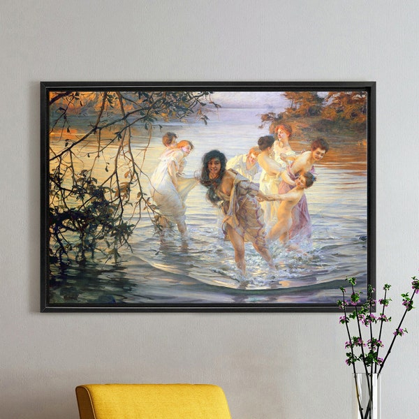 Paul Chabas,Happy Games,large wall art,framed wall art,canvas wall art,large canvas,M1923