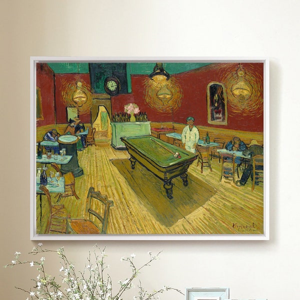 Vincent van Gogh,Le cafe de nuit,The Night Cafe,large wall art,framed wall art,canvas wall art,large canvas,M5086