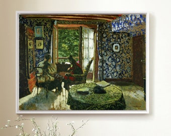 Edouard Vuillard,interior by Edouard Vuillard,art Prints,vintage