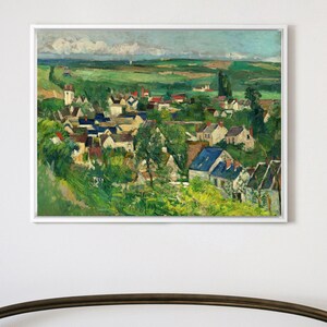 Paul Cezanne,Auvers, Panoramic View, 1873-1875,large wall art,framed wall art,canvas wall art,large canvas,M4728