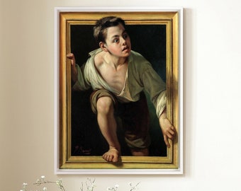 Pere Borrell Del Caso,The Escaping Criticism,Große Wandkunst,gerahmte Wandkunst,Große Leinwandkunst,große Leinwand,M6568