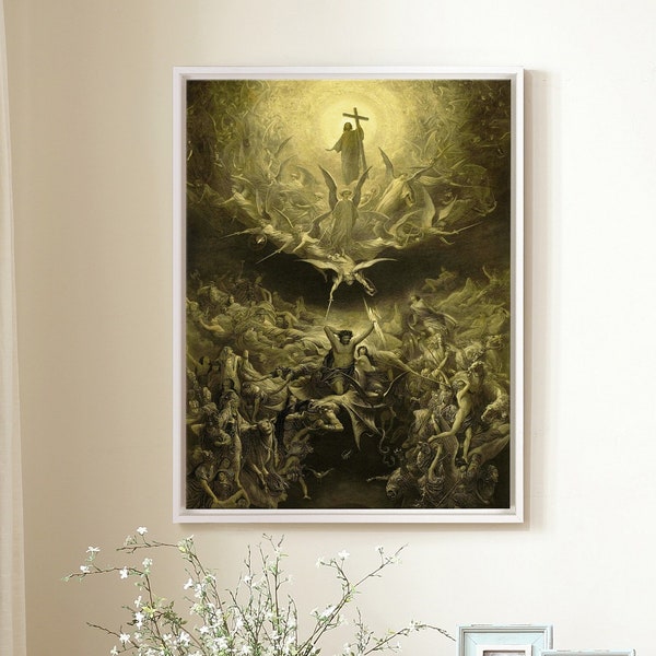 Gustave Dore,Triumph Of Christianity Over Paganism,Large Wall Art,Framed Wall Art,Canvas Wall Art,Large Canvas,M5917