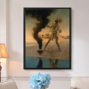 Maxfield Parrish,Fisherman and The Genie, from the Arabian Nights,large wall art,framed wall art,canvas wall art,large canvas,M6407