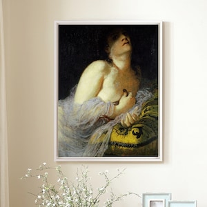 Arnold Bocklin,The Death of Cleopatra,large wall art,framed wall art,canvas wall art,large canvas,M5350