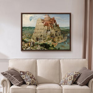 Pieter Bruegel the Elder,The Tower of Babel,canvas print,canvas art,canvas wall art,large wall art,framed wall art,p1370