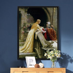 Edmund Blair Leighton,The God Speed,large wall art,framed wall art,canvas wall art,large canvas,M5567