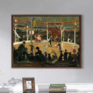 Suzanne Valadon,The Circus, 1889,large wall art,framed wall art,canvas wall art,large canvas,M5006
