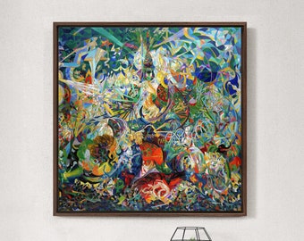 Joseph Stella,battle of Lights, Coney Island, Mardi Gras,1914,art