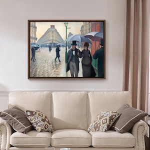 Gustave Caillebotte,Paris Street,Rainy Day,Canvas Print,Canvas Art,Canvas Wall Art,Large Wall Art,Framed Wall Art,P1051