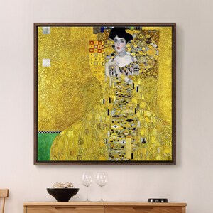 Gustav Klimt,Portrait of Adele Bloch-Bauer I,1907,large wall art,framed wall art,canvas wall art,large canvas,M7115