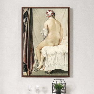 Jean-Auguste-Dominique Ingres,The Bather,The Valpincon Bather,large wall art,framed wall art,canvas wall art,large canvas,M2632