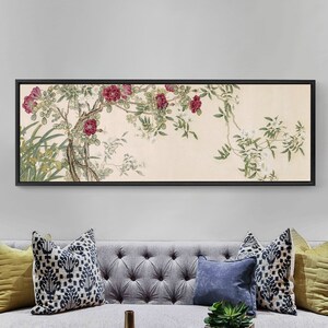 Wang Chengpei,Rose and orchid,rose art,Chinese Painting,bedroom wall art,Large Wall Art,Framed Wall Art,T191