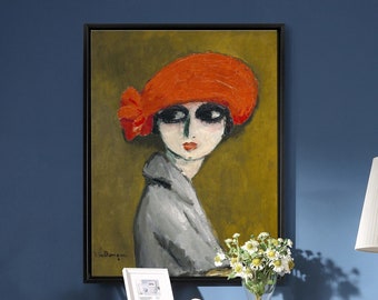 Kees Van Dongen,The Corn Poppy,Großes Wandbild,Gerahmte Wandkunst,Große Leinwandkunst,M6303