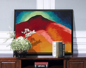 Georgia O&#39;Keeffe,No.22 Special,Red Mountain, Abstract Art,Canvas Print,Canvas Art,Canvas Wall Art,Large Wall Art,Framed Wall Art,P1047