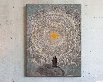 Gustave Dore,Paradise Canto 30er Jahre,Große Wandkunst,Gerahmte Wandkunst,Leinwand Wandkunst,Große Leinwand,M5915