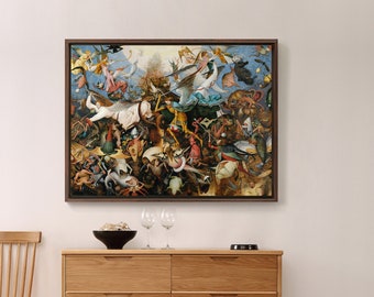 Pieter Bruegel the Elder,The Fall of the Rebel Angels,canvas print,canvas art,canvas wall art,large wall art,framed wall art,p1369