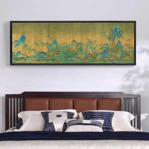 Wang Ximeng,A Thousand Li Of Rivers And Mountains,Canvas Print,Canvas Art,Canvas Wall Art,Large Wall Art,Framed Wall Art,Asian Art,P349-2