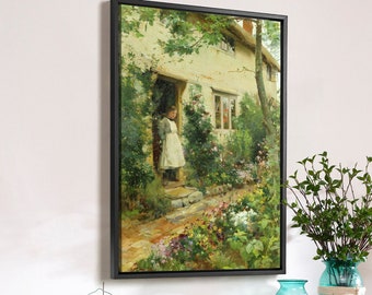 1994 Calendar Porcelain Decorative Plate || the Cottage Garden