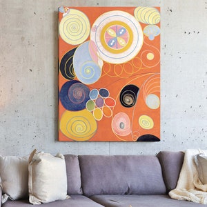 Hilma af Klint,They Tens Mainstay,Abstract Wall Art,large wall art,framed wall art,canvas wall art,large canvas,M6025