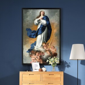 Bartolome Esteban Murillo,The Immaculate Conception, 1680,Large Wall Art,Framed Wall Art,Canvas Wall Art,Large Canvas,M2283